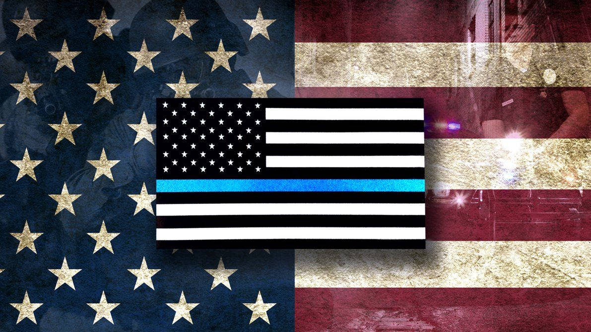 Us Police Blue Line