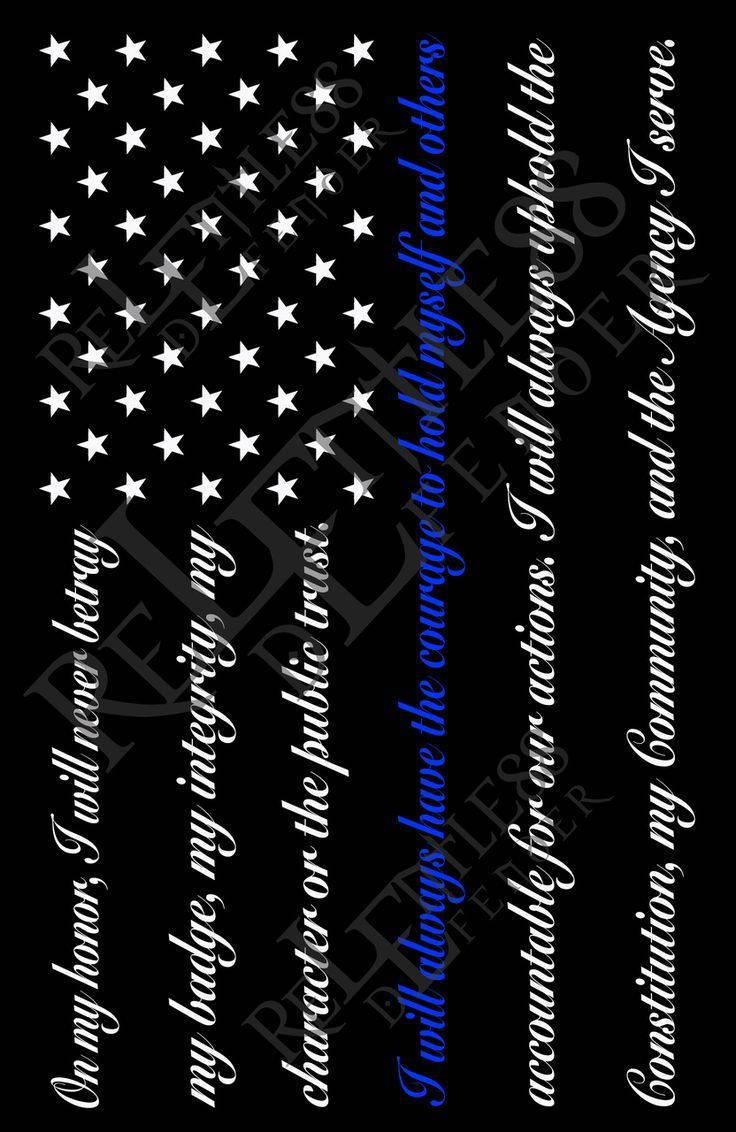 Show your support and honor our police, promote the Thin Blue Line Wallpaper
