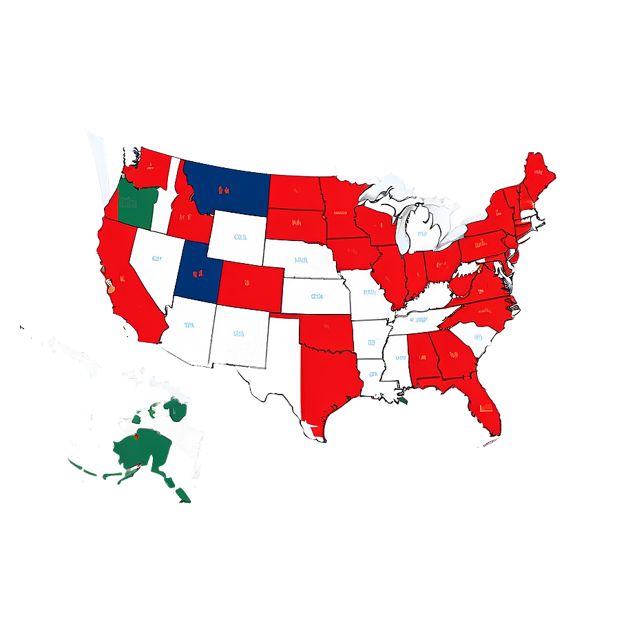 Us State Borders Map Outline Png 40 PNG