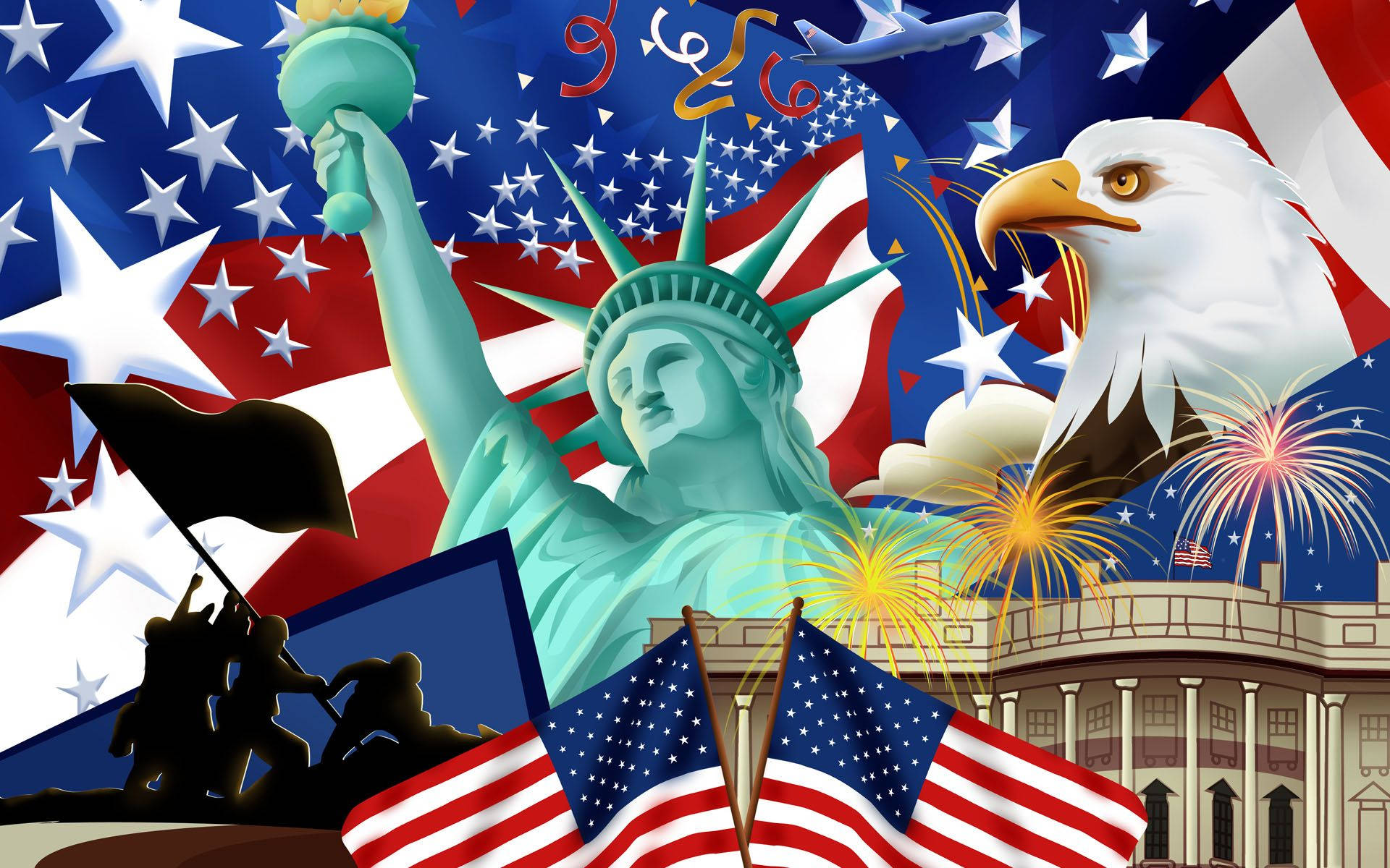 USA America's Independence Day Wallpaper
