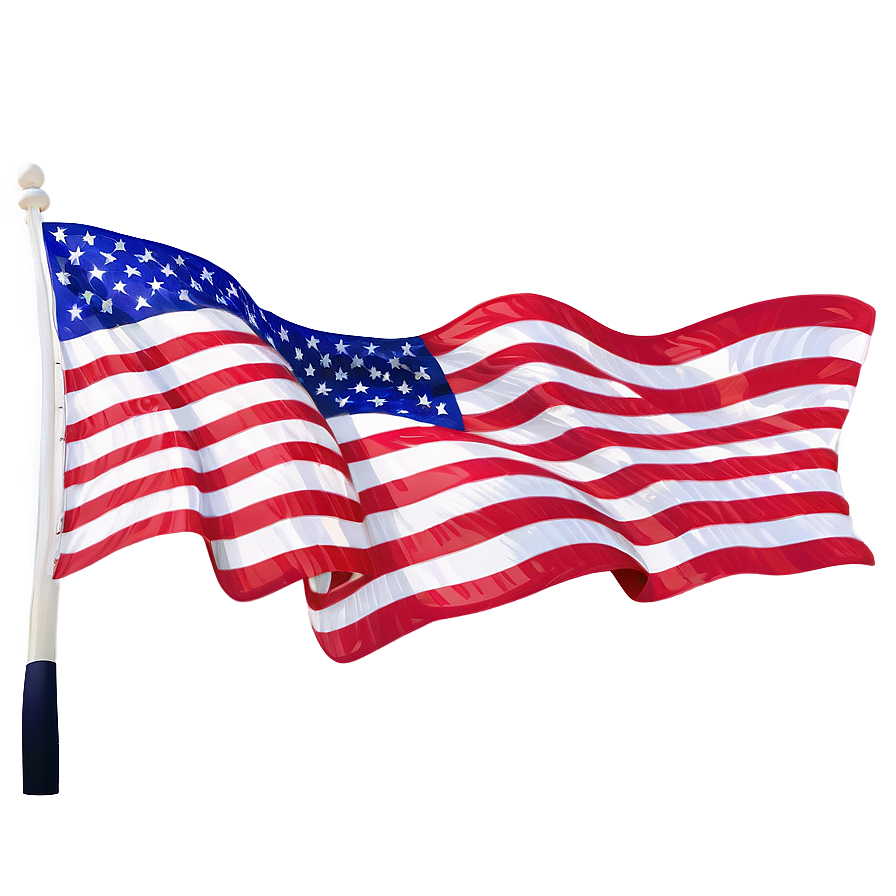 Usa Flag Waving Animation Png 05242024 PNG
