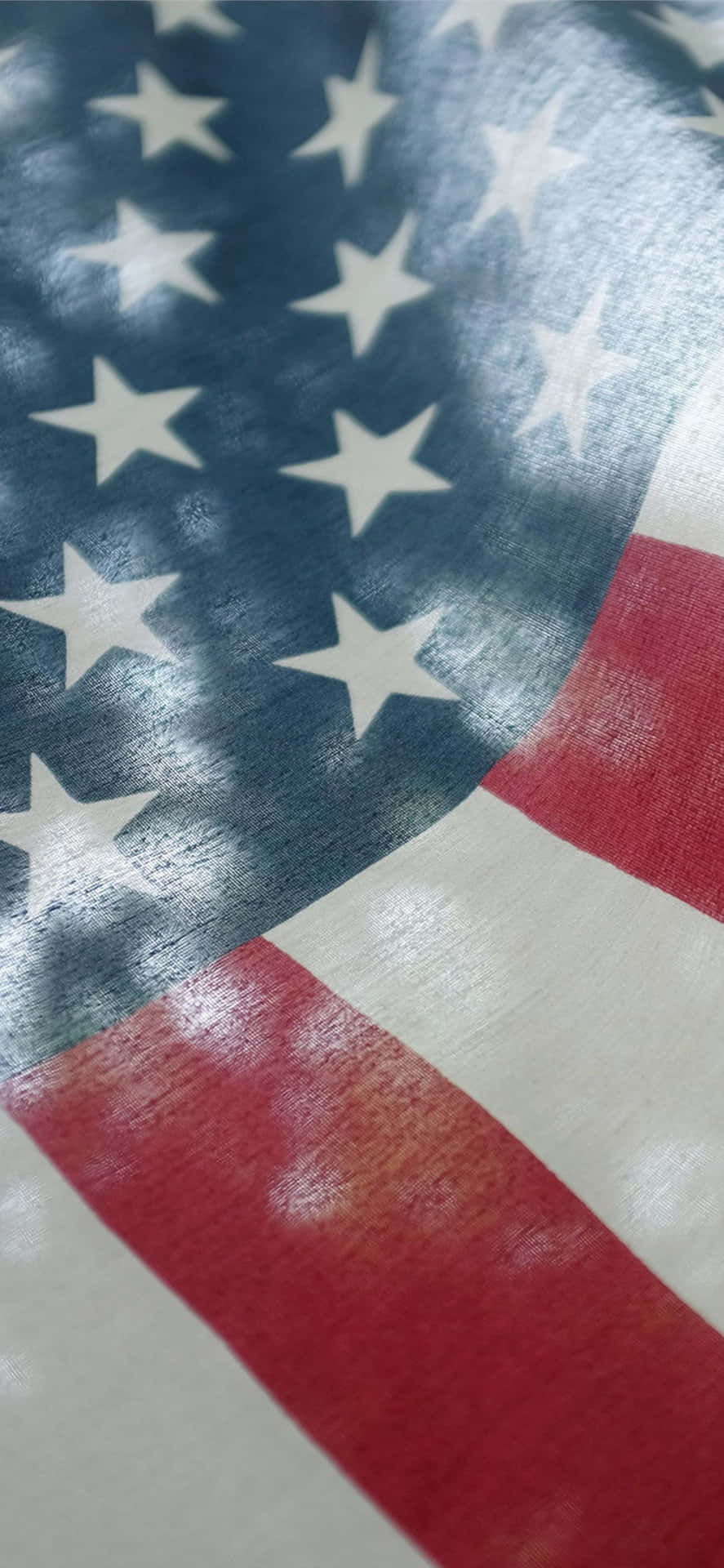 Eineamerikanische Flagge Mit Sonnenlicht, Das Auf Sie Scheint Wallpaper