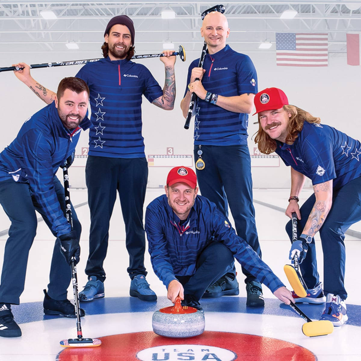 USA's herre curlingteam Wallpaper