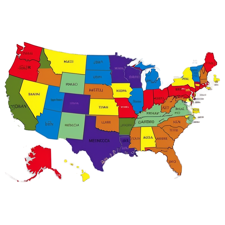 Download Usa Map For Kids Png Axs37 | Wallpapers.com