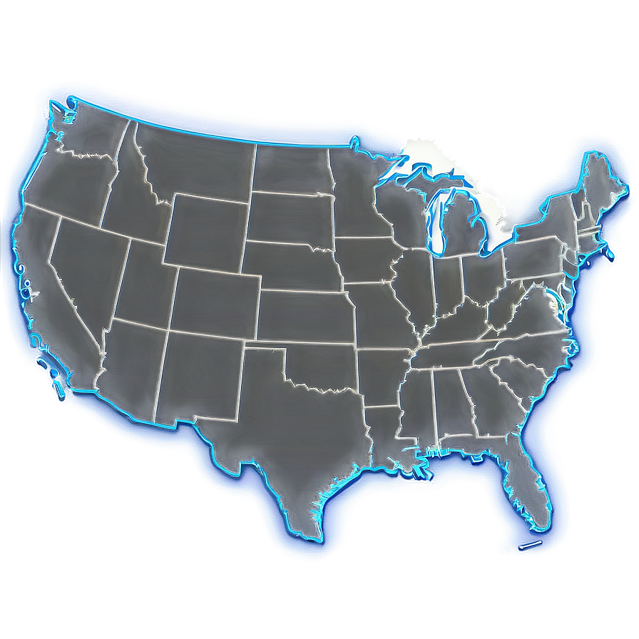 Download Usa Map Outline Png 83 | Wallpapers.com