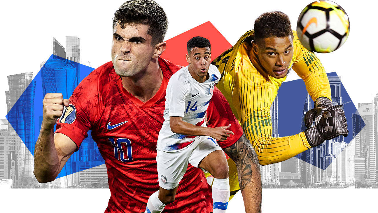 Verschiedenetrikotfarben Der Usa Nationalmannschaft Im Fußball Wallpaper