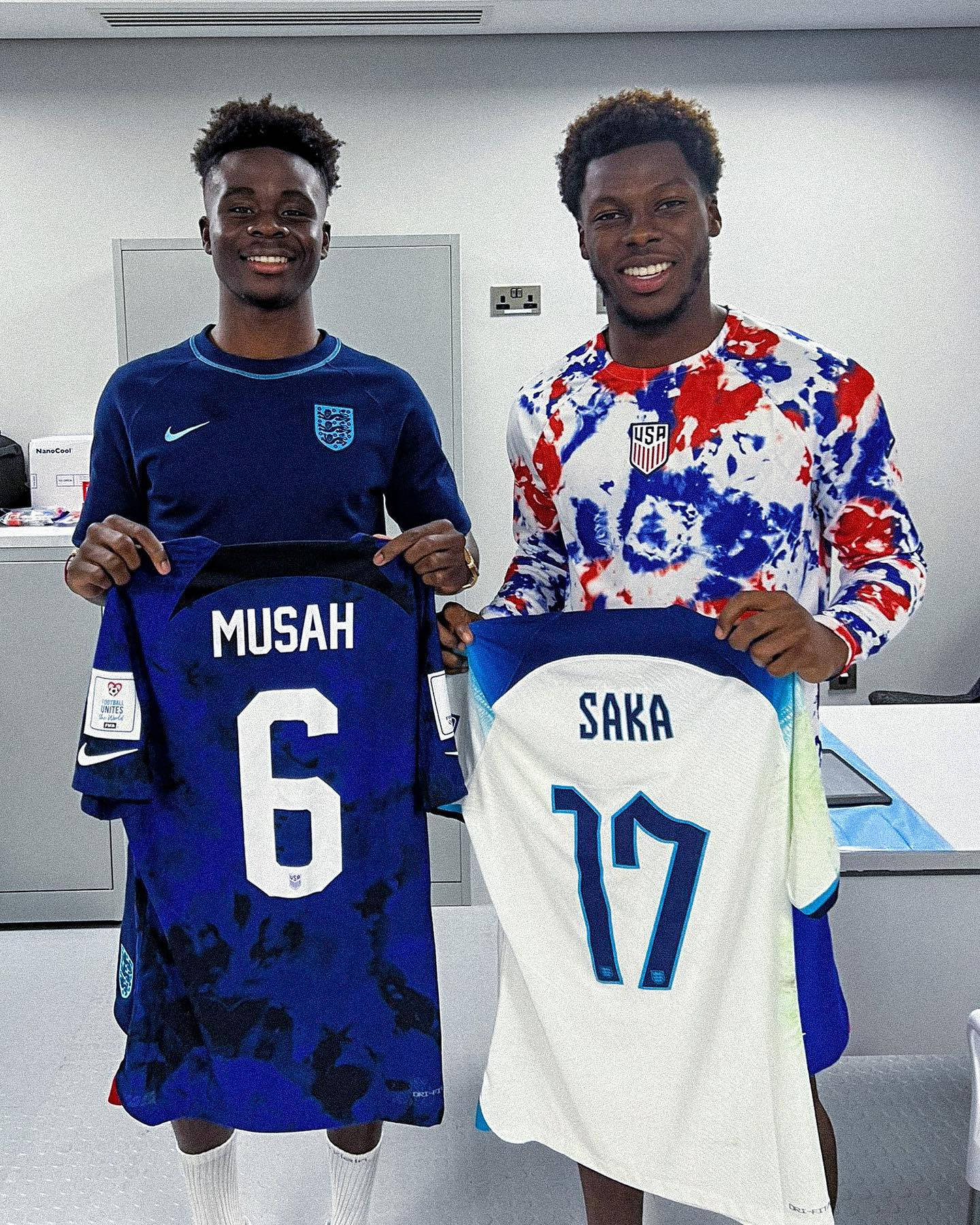 Usa National Football Team Musah And Saka Picture