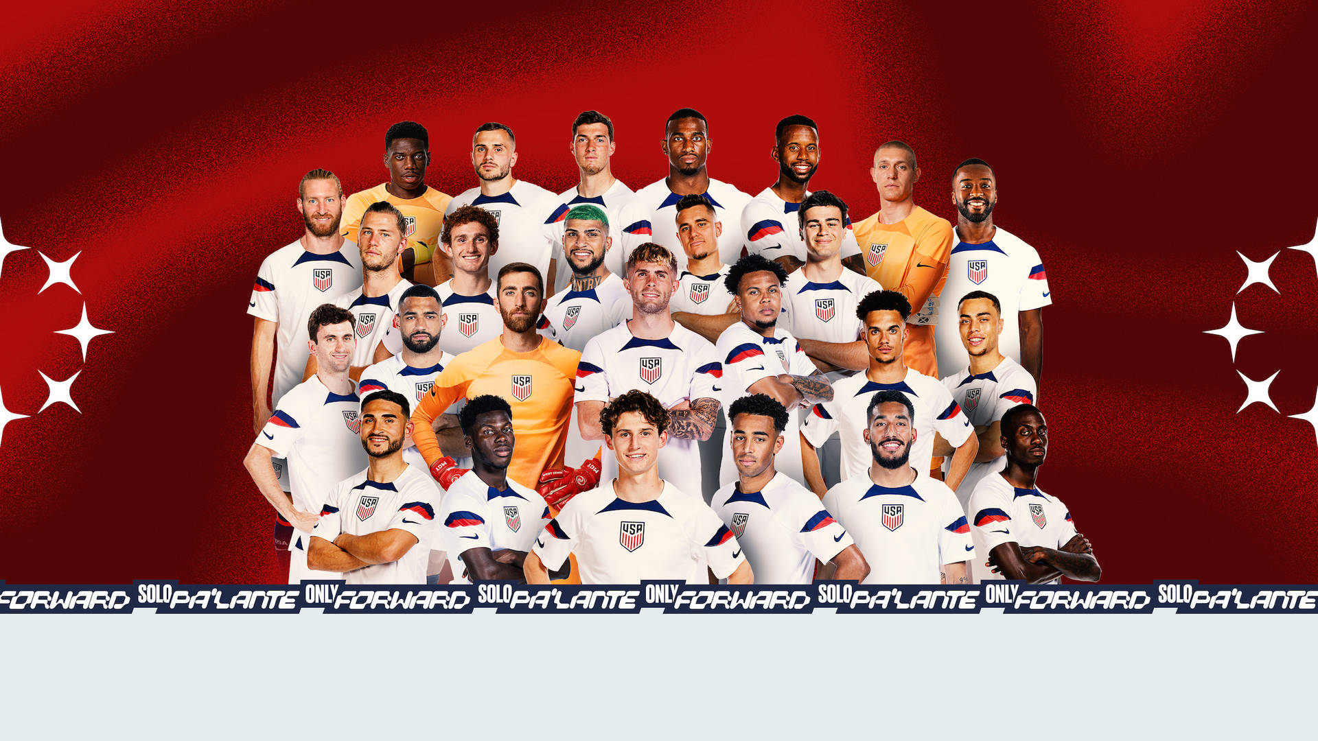 Officielt spillere fra det amerikanske nationale fodboldhold tapet Wallpaper
