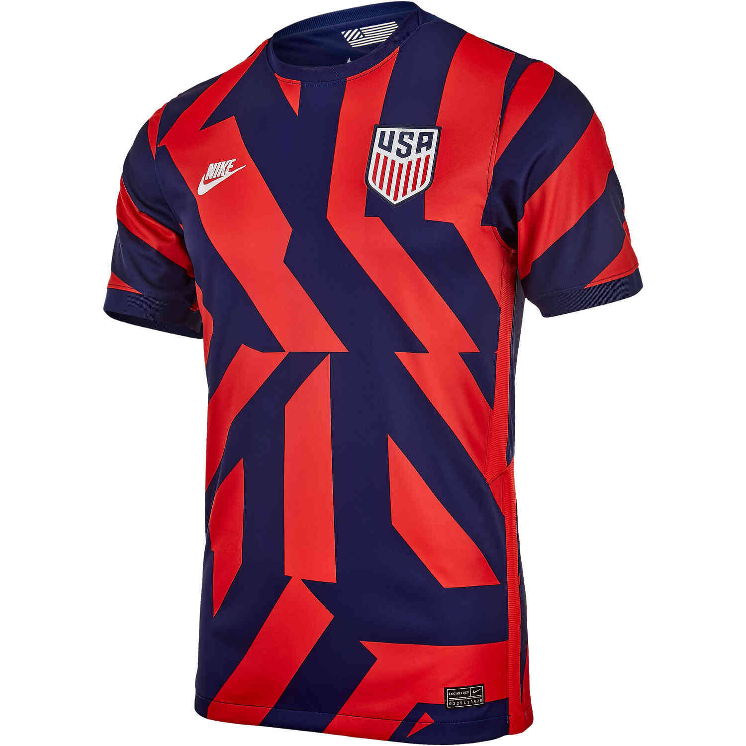 Equipede Futebol Nacional Dos Estados Unidos Da América Em Vermelho Camisa Fifa. Papel de Parede
