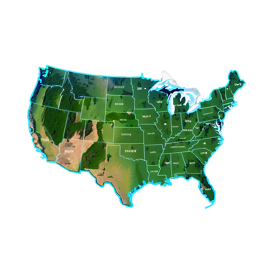 Usa National Park Map Png 10 PNG