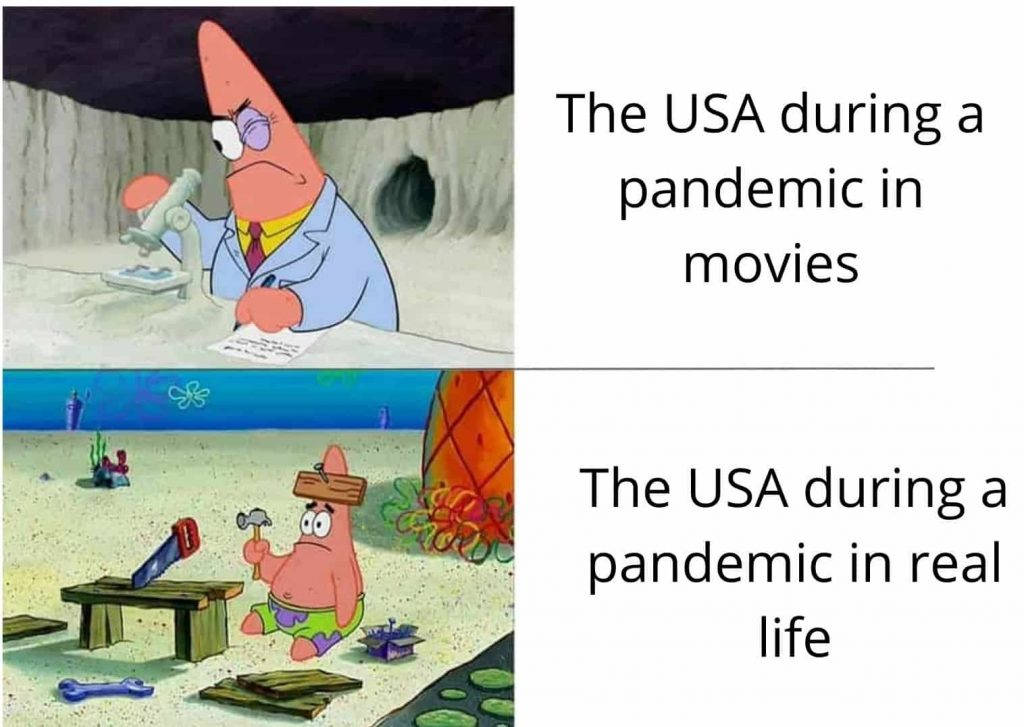 Usa Pandemic Spongebob Meme