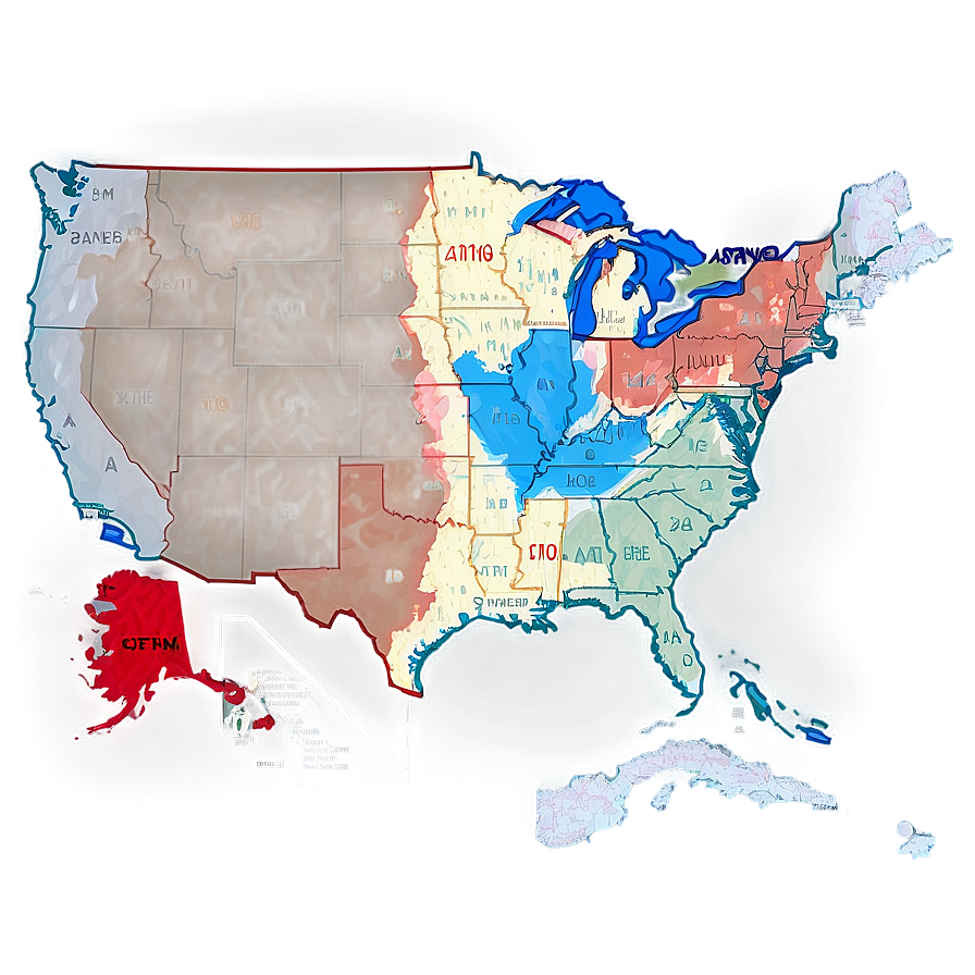 Download Usa Time Zone Map Png 16 | Wallpapers.com