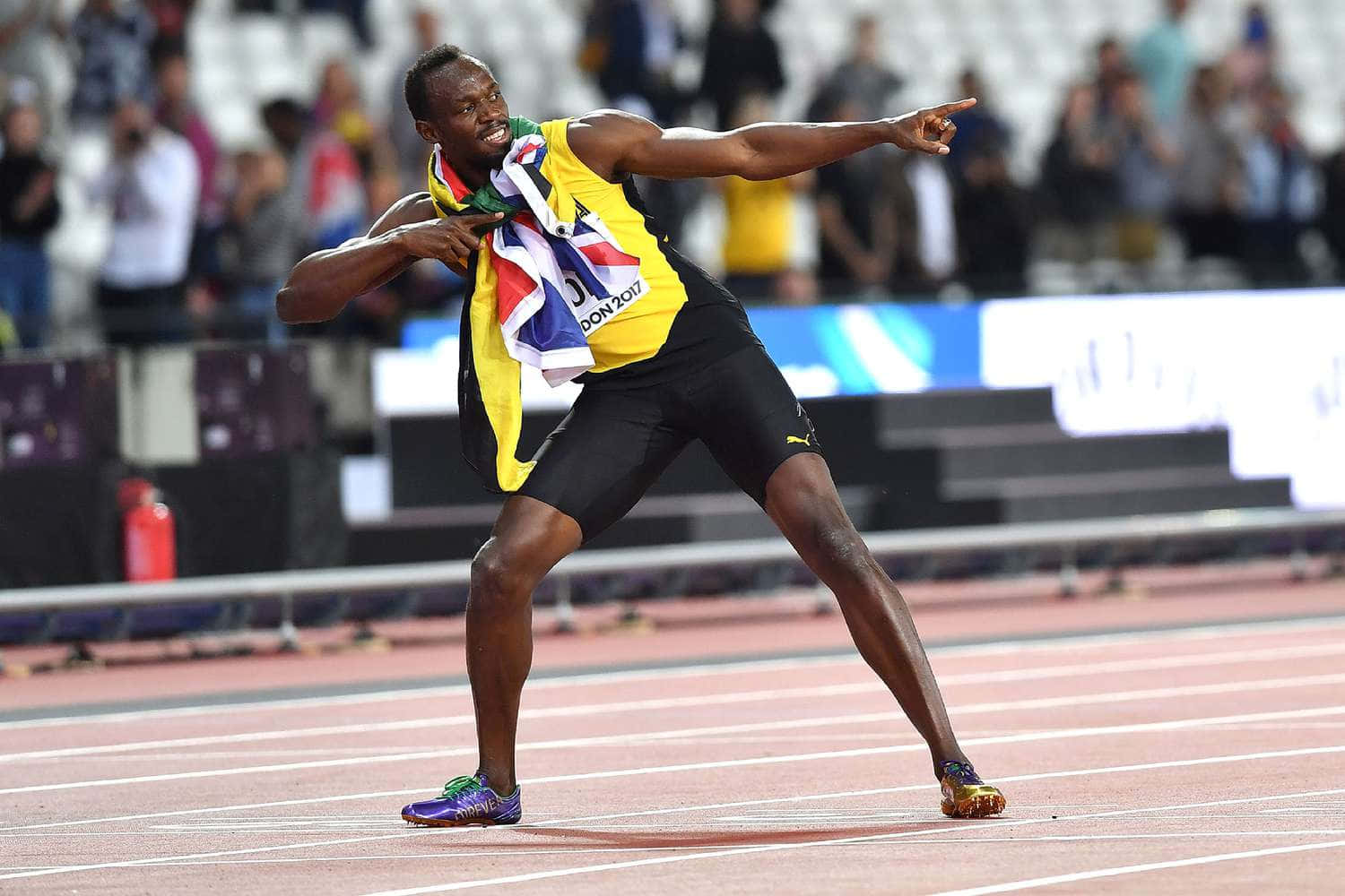 Usain Bolt Posing After Victory Wallpaper