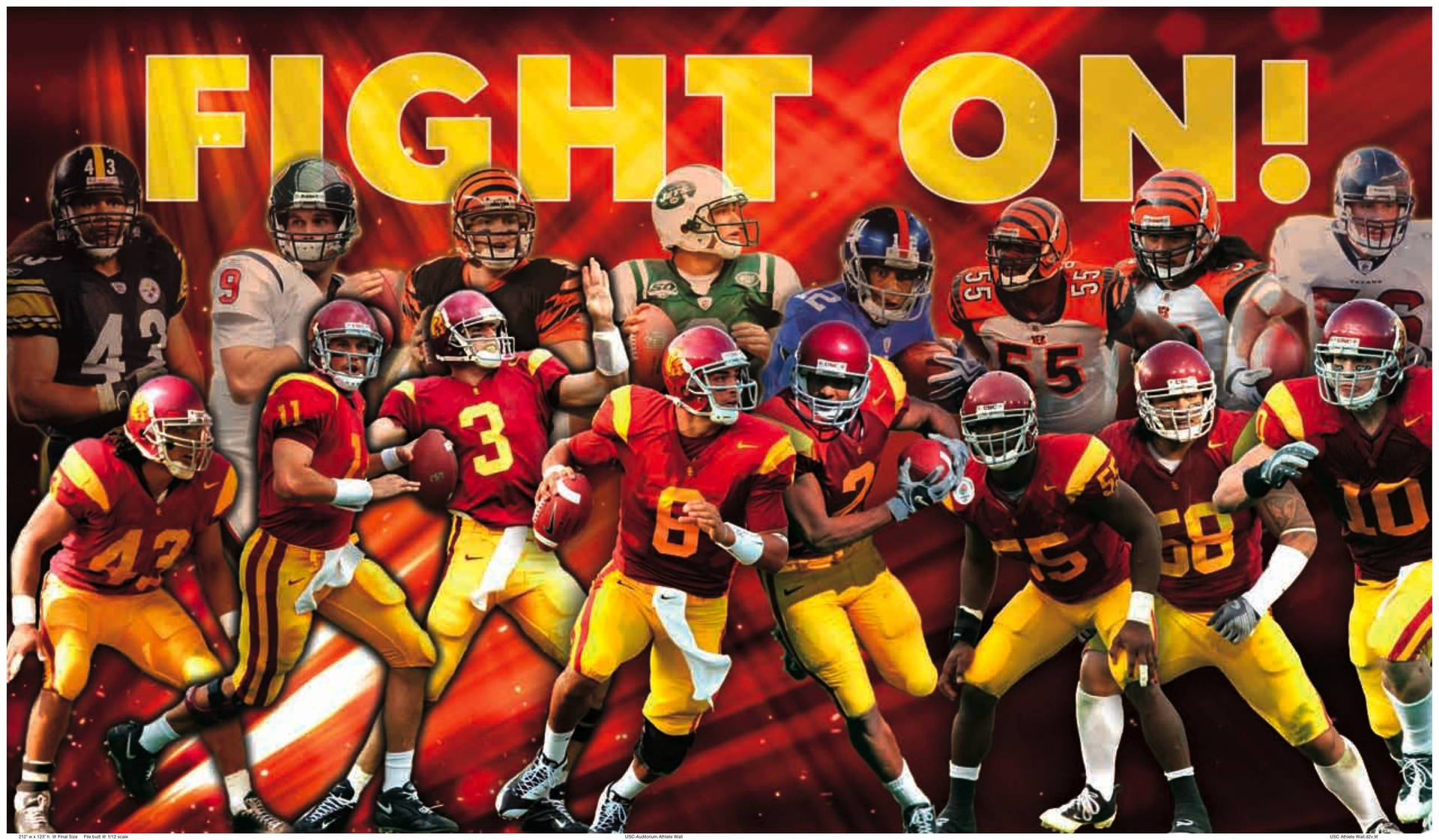 Usc Football Players Fight On Wallpaper