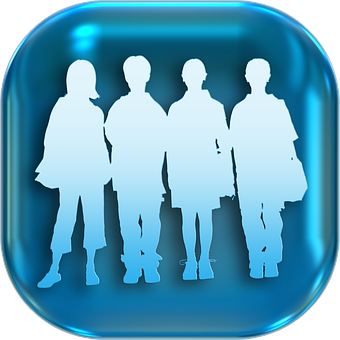 User Group Icon Blue PNG