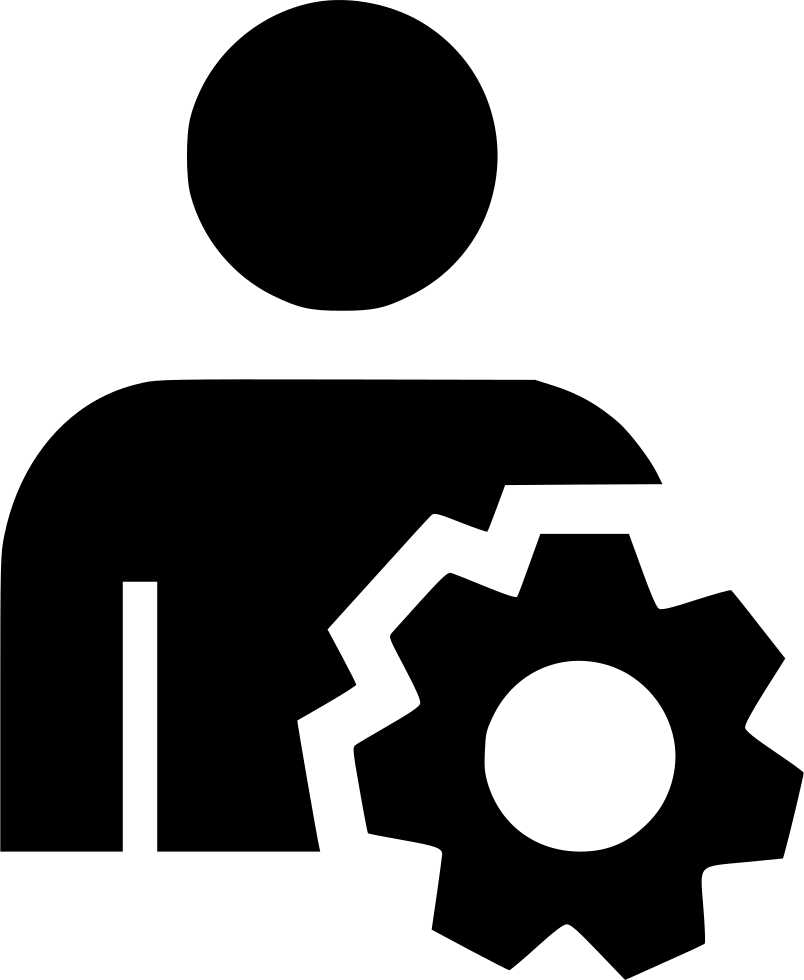 User Icon With Gear PNG