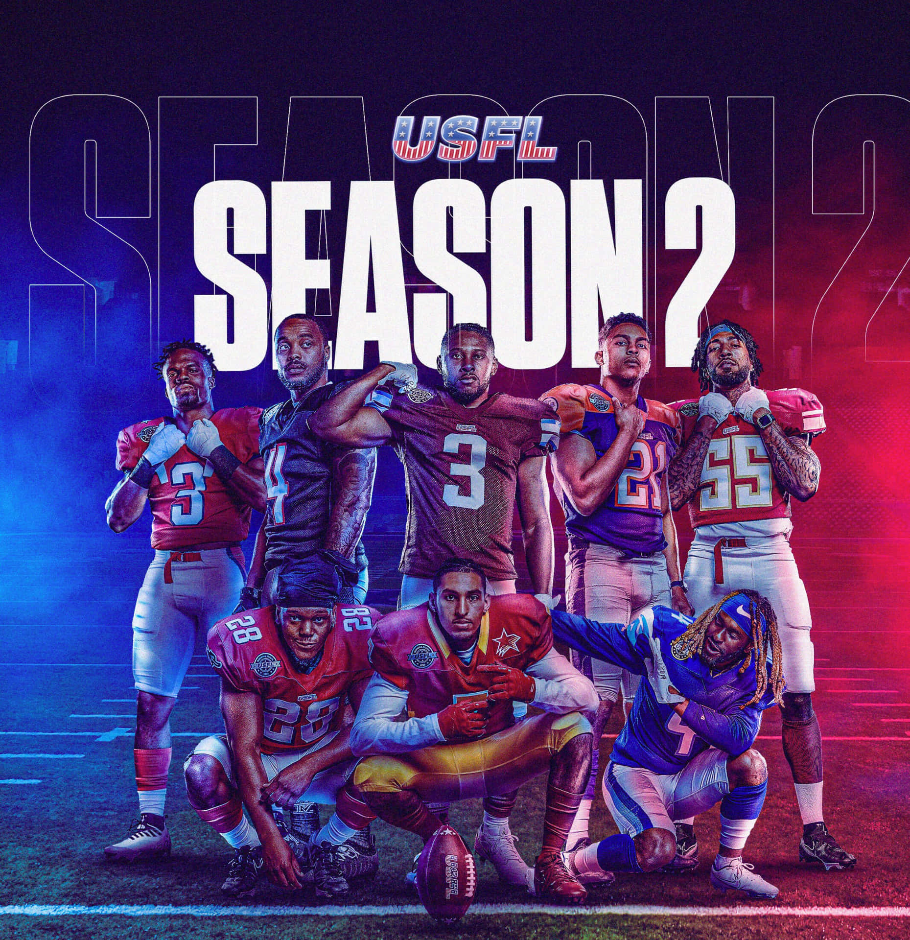 Enjoy the exciting style of football with the United States Football League. Wallpaper
