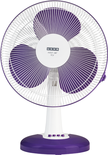 Usha Mist Air Icy Table Fan Purple PNG