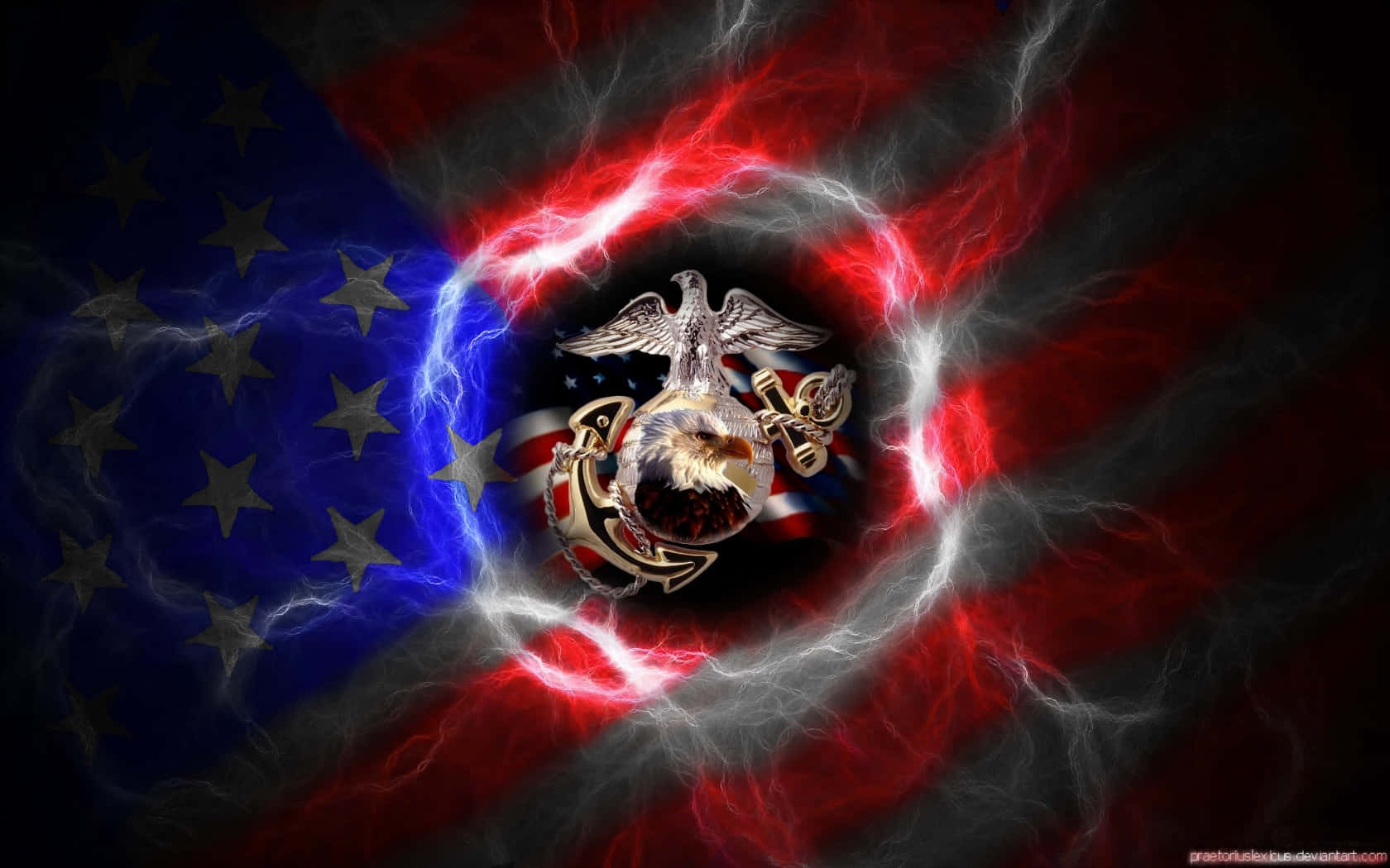 Orgullosode Tu Servicio - Cuerpo De Marines Al Aire Libre. Fondo de pantalla
