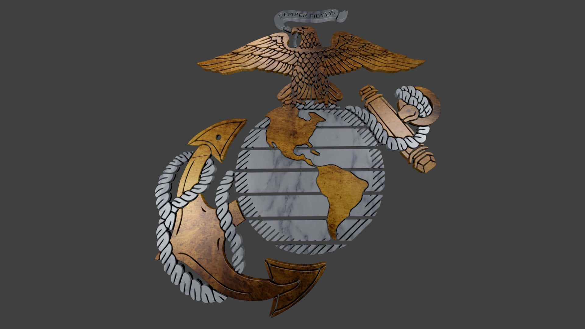 Ossmarininfanterikårens Emblem Wallpaper