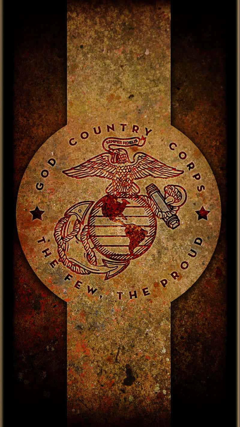 Einstolzes Und Engagiertes Mitglied Des United States Marine Corps Wallpaper