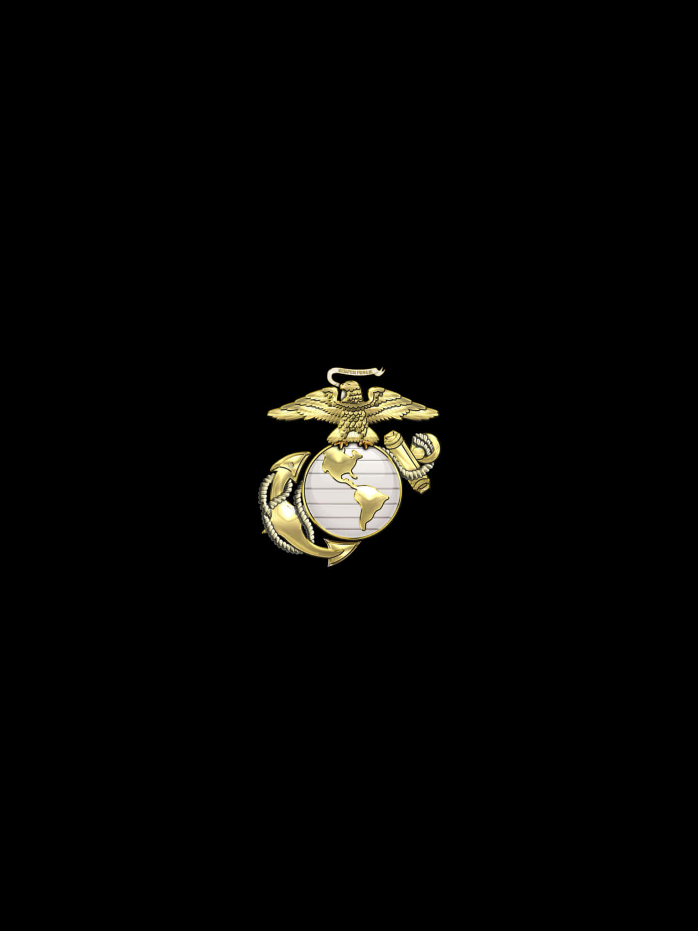 Unmiembro Del Cuerpo De Marines De Estados Unidos Preparándose Para El Deber. Fondo de pantalla