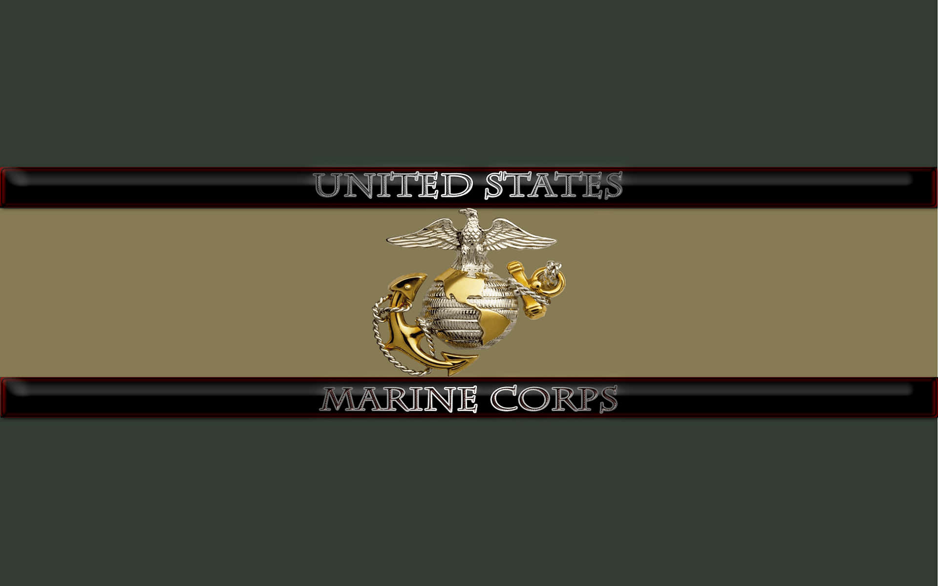 Usmarine Corps Emblem Hintergrundbild Wallpaper