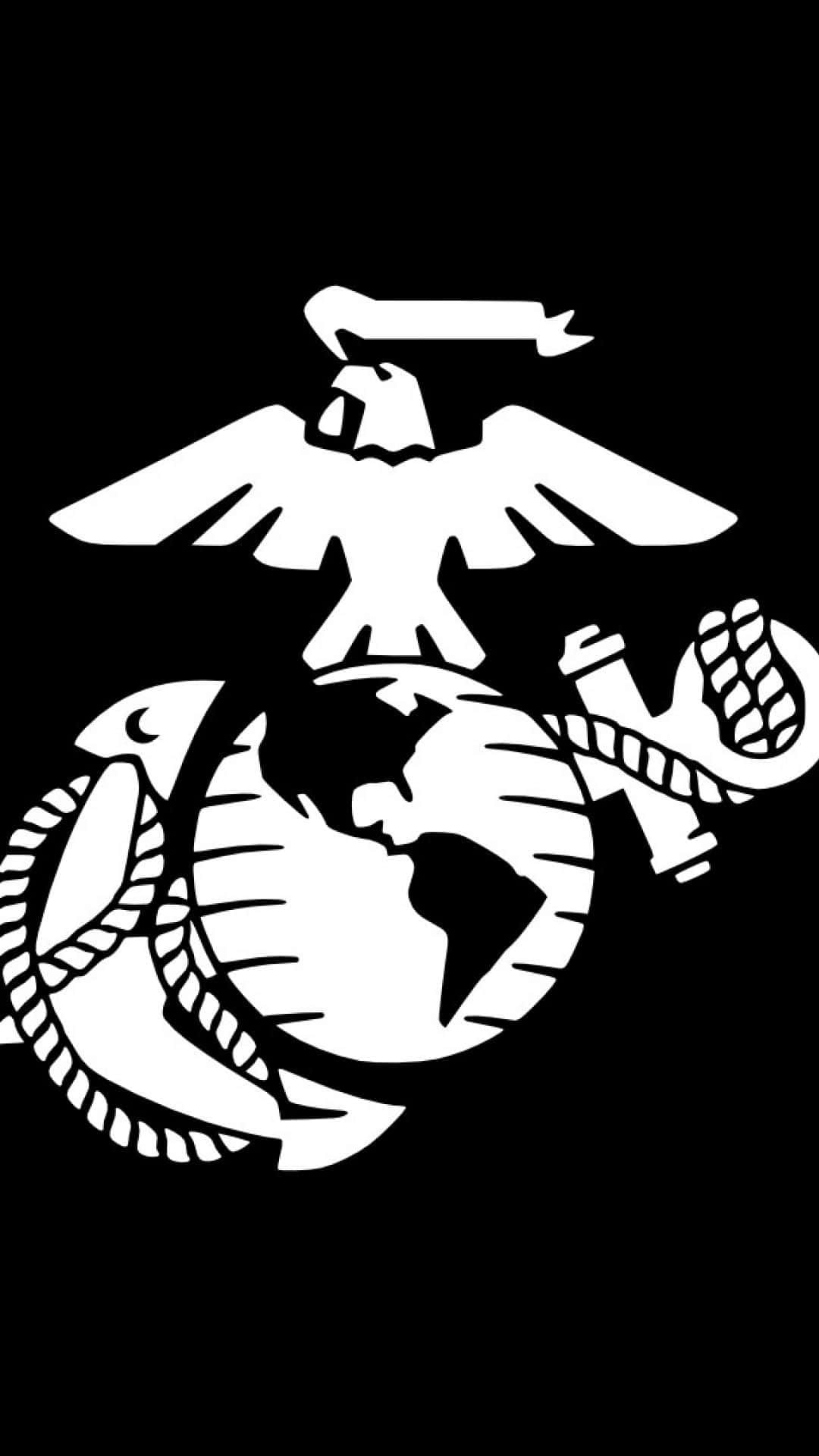 Usmarine Corps Emblem Klistermærke. Wallpaper