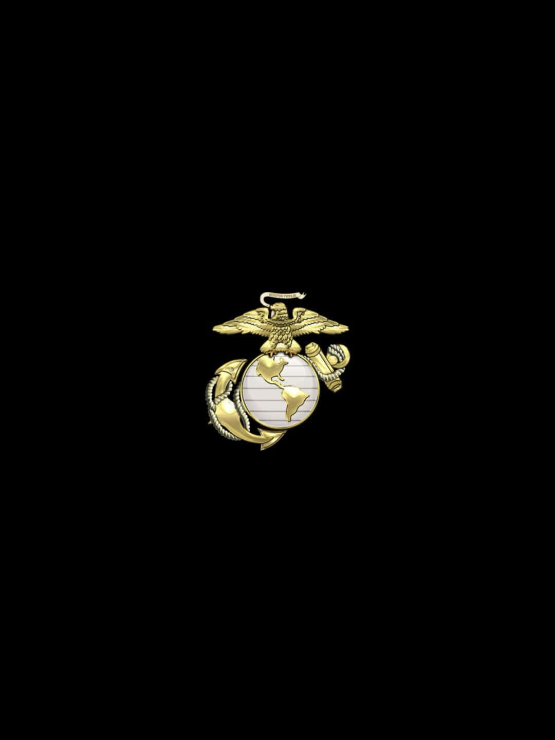 USMC logo, der symboliserer ære, mod og engagement baggrund Wallpaper