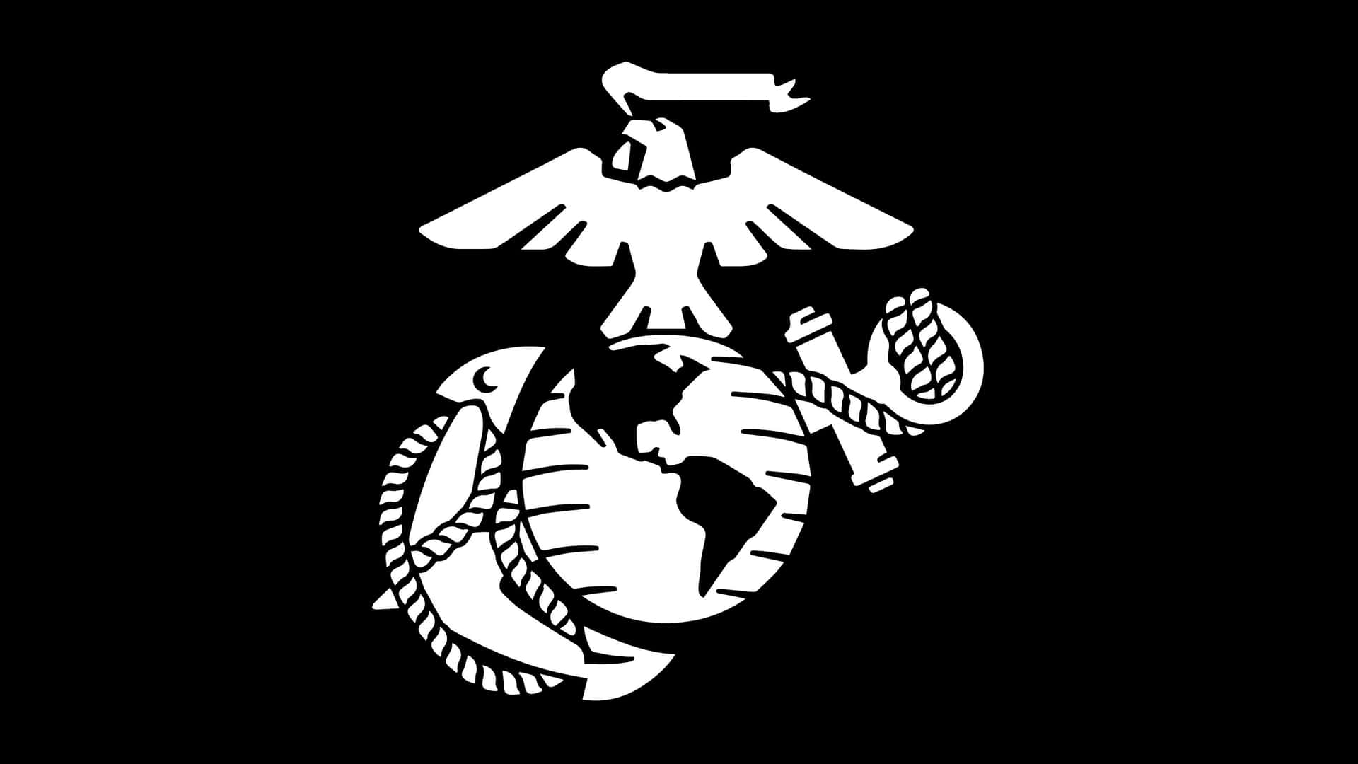Emblemadel Cuerpo De Marines De Estados Unidos En Calcomanía. Fondo de pantalla