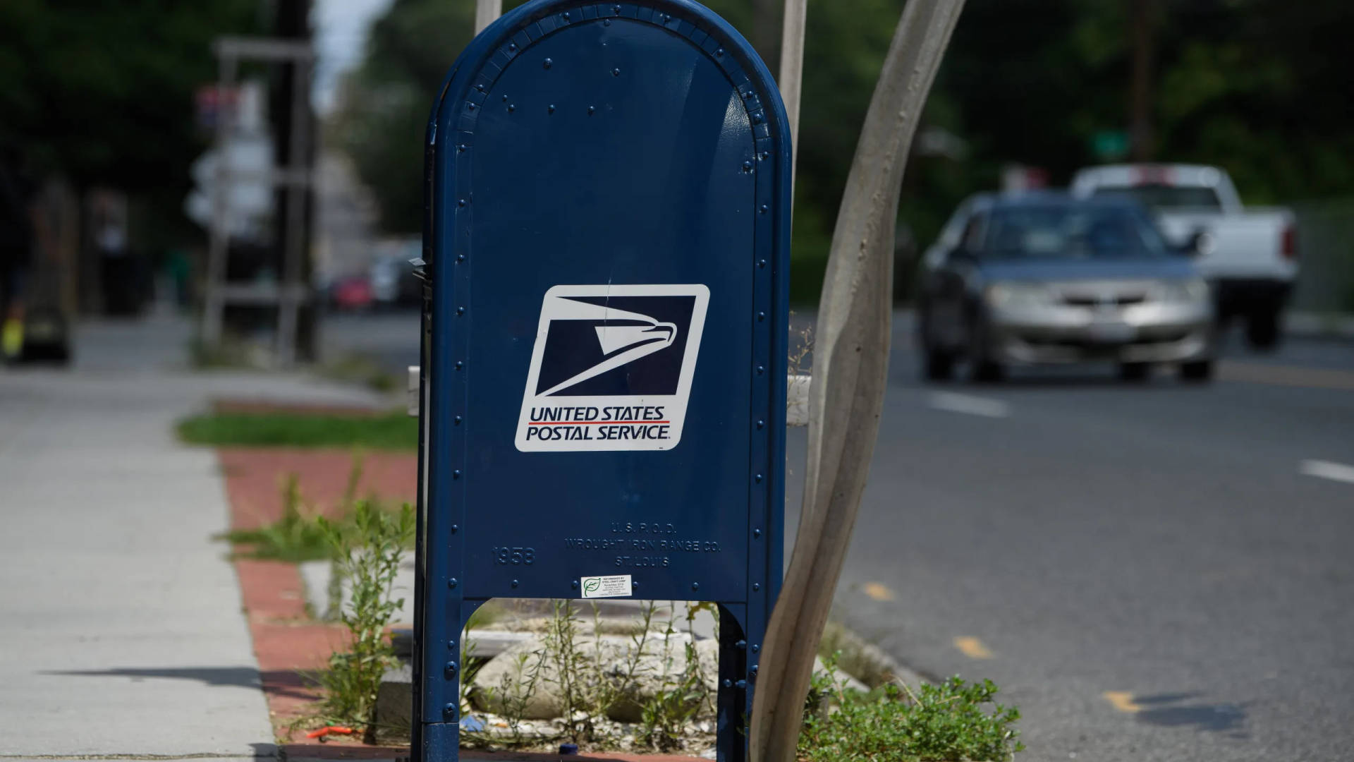 USPS Mailbox By Road Wallpaper
