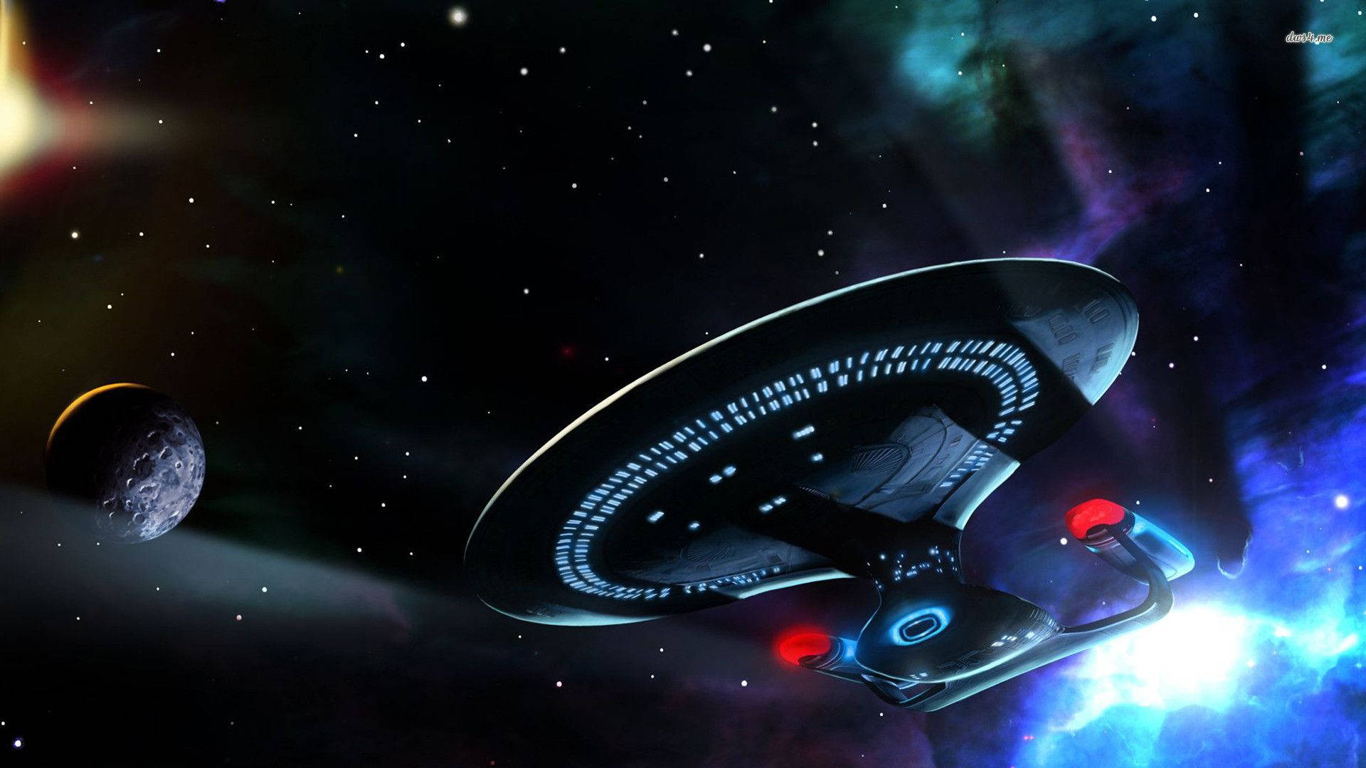 The USS Enterprise embarks on a mission of exploration. Wallpaper