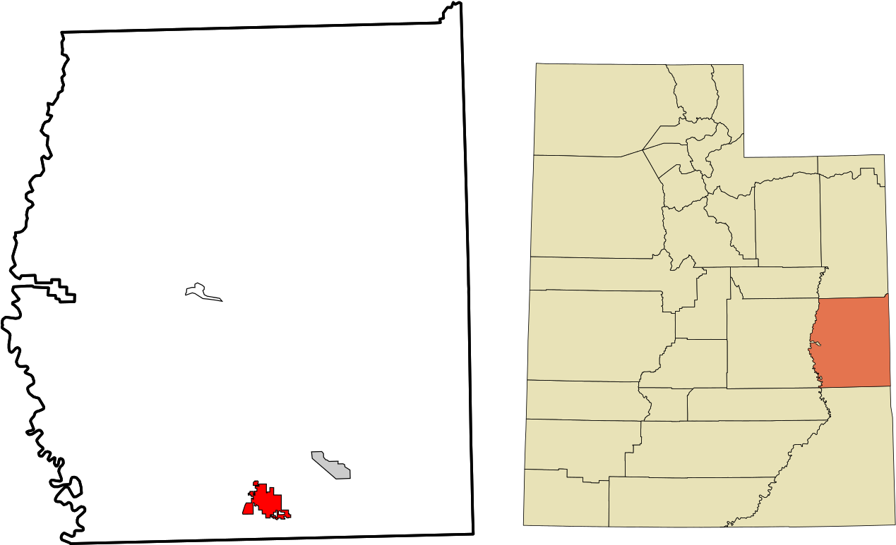 Utah County Map Highlighting Salt Lake County PNG