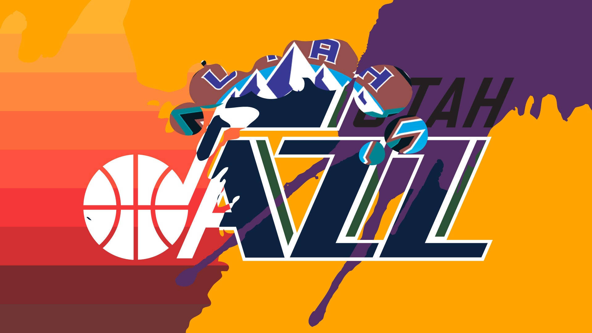 Utah Jazz Digital Artwork Wallpaper