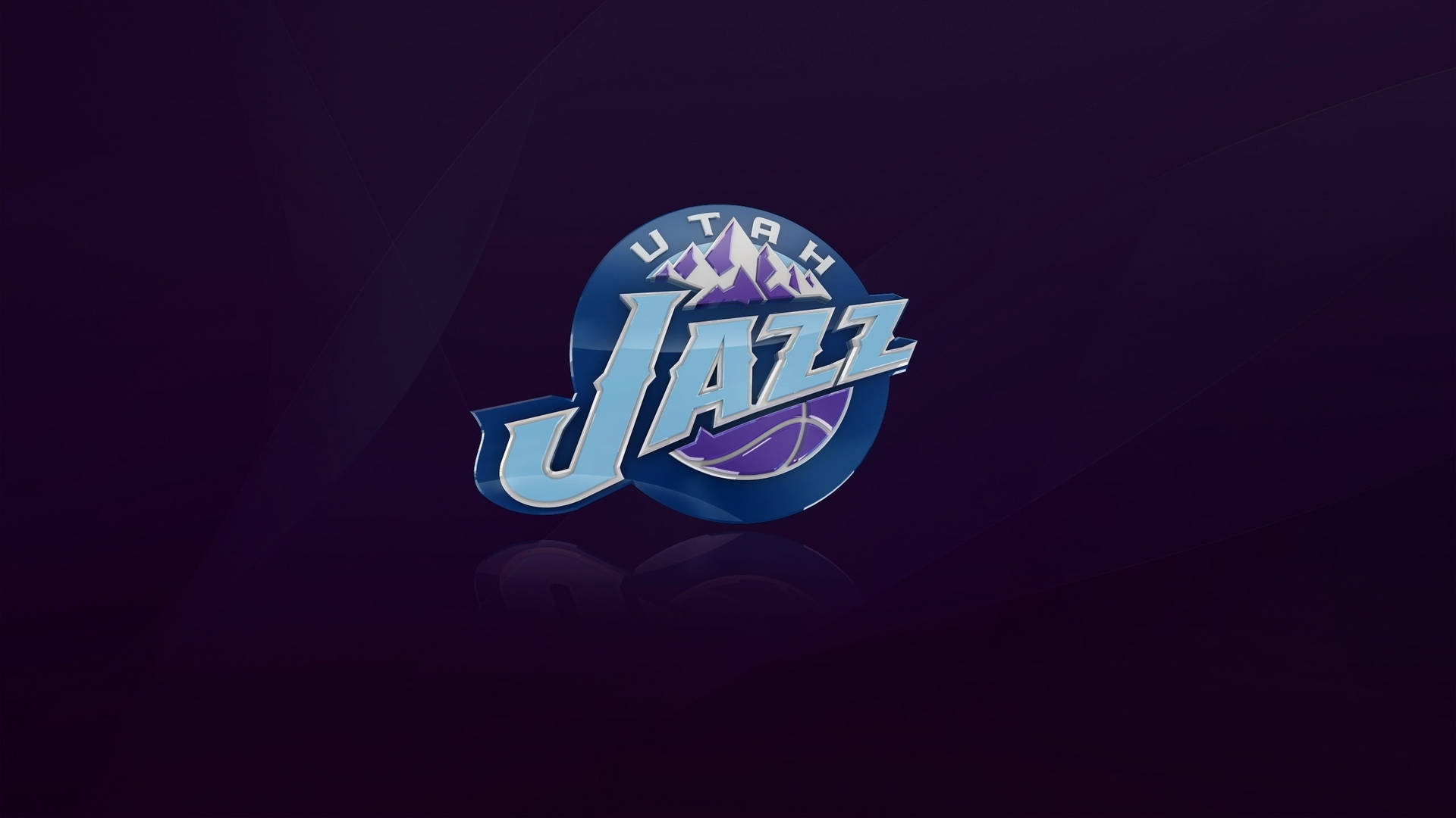Utah Jazz Emblem In Purple Wallpaper