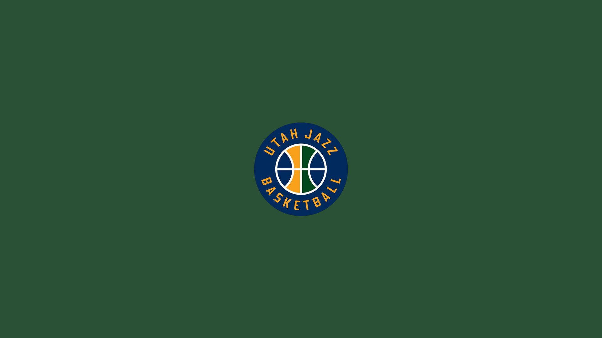 Udtryk Utah Jazz Emblem Minimalistisk Tapet Wallpaper