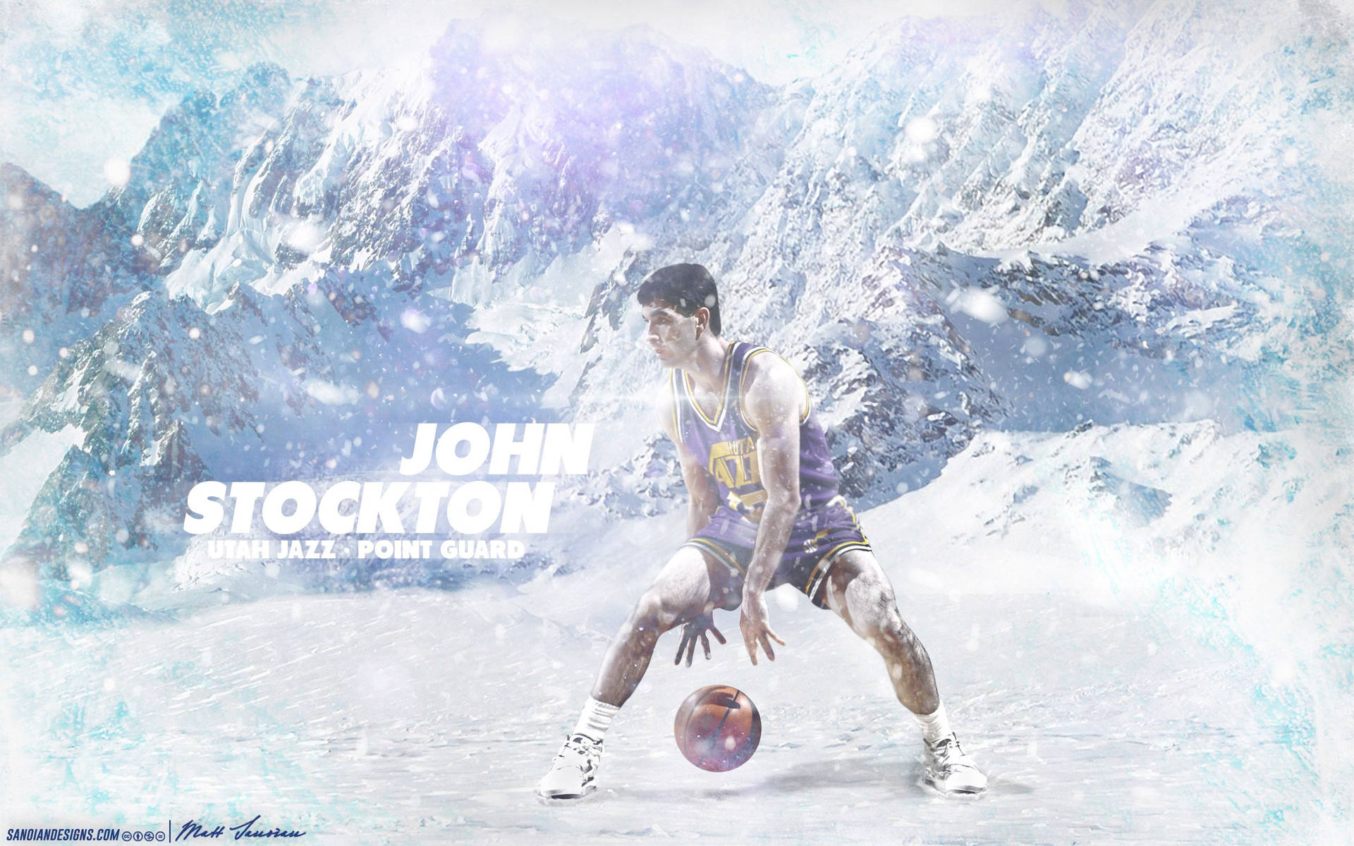 Utah Jazz John Stockton Wallpaper