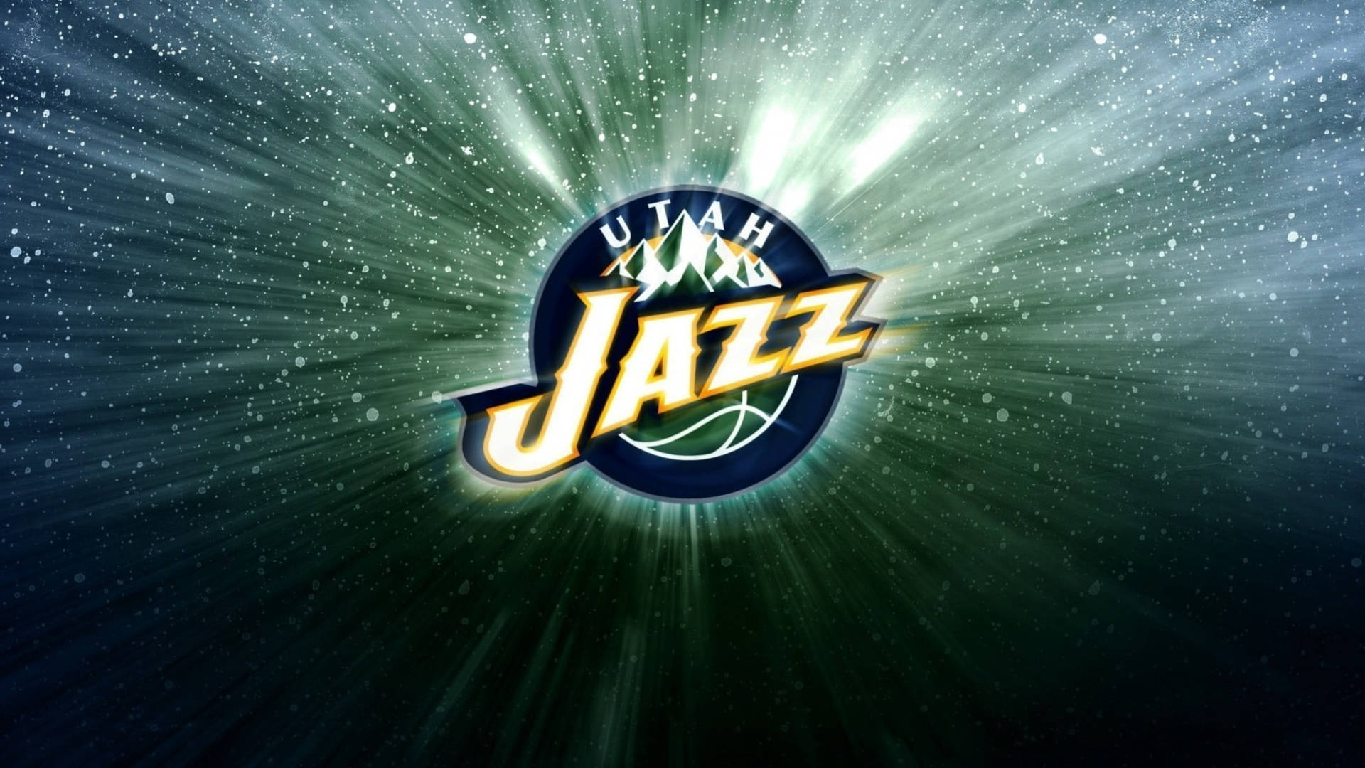 Utah Jazz Logo With Snow Wallpaper
