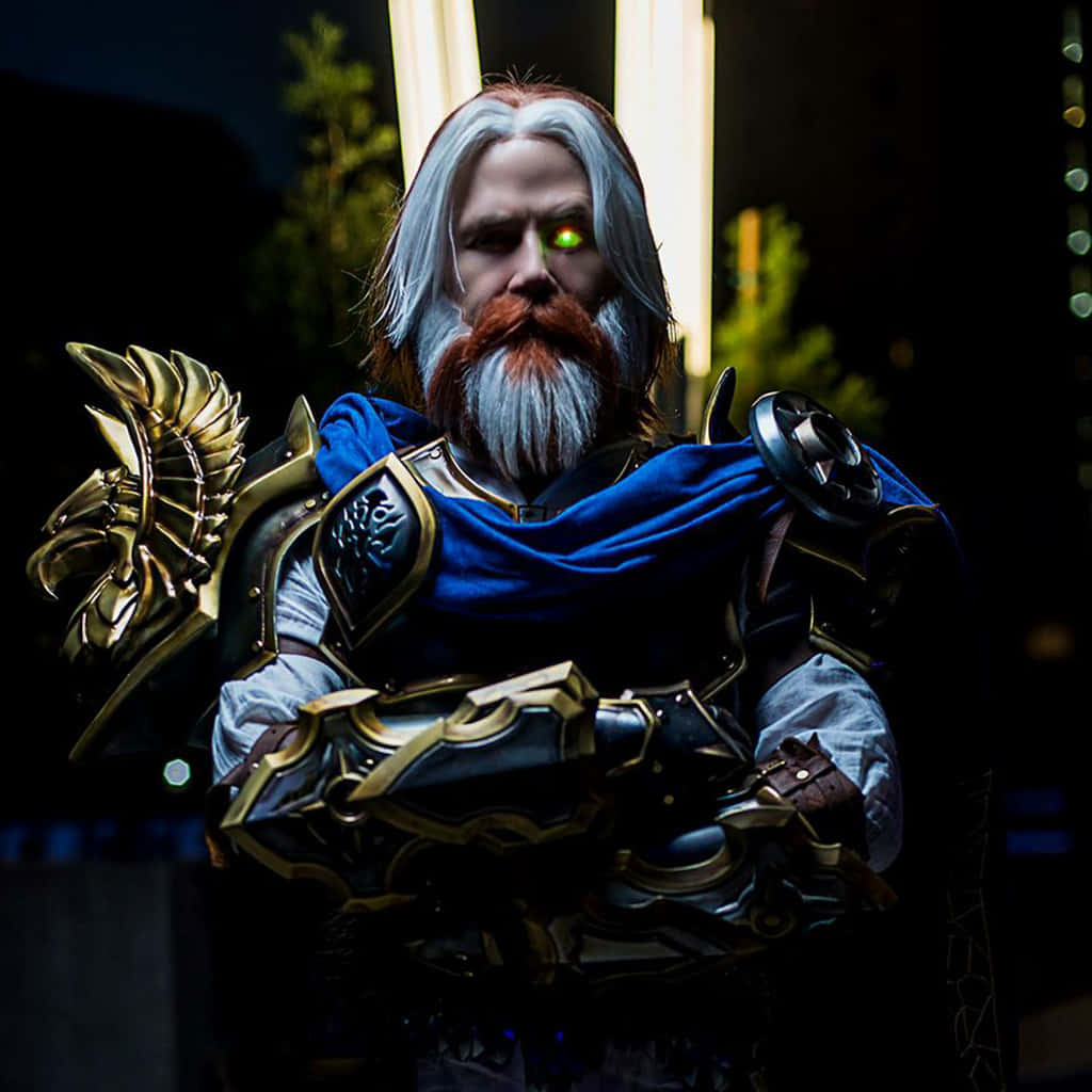 Uther Lichtbrenger Cosplay Nacht Achtergrond