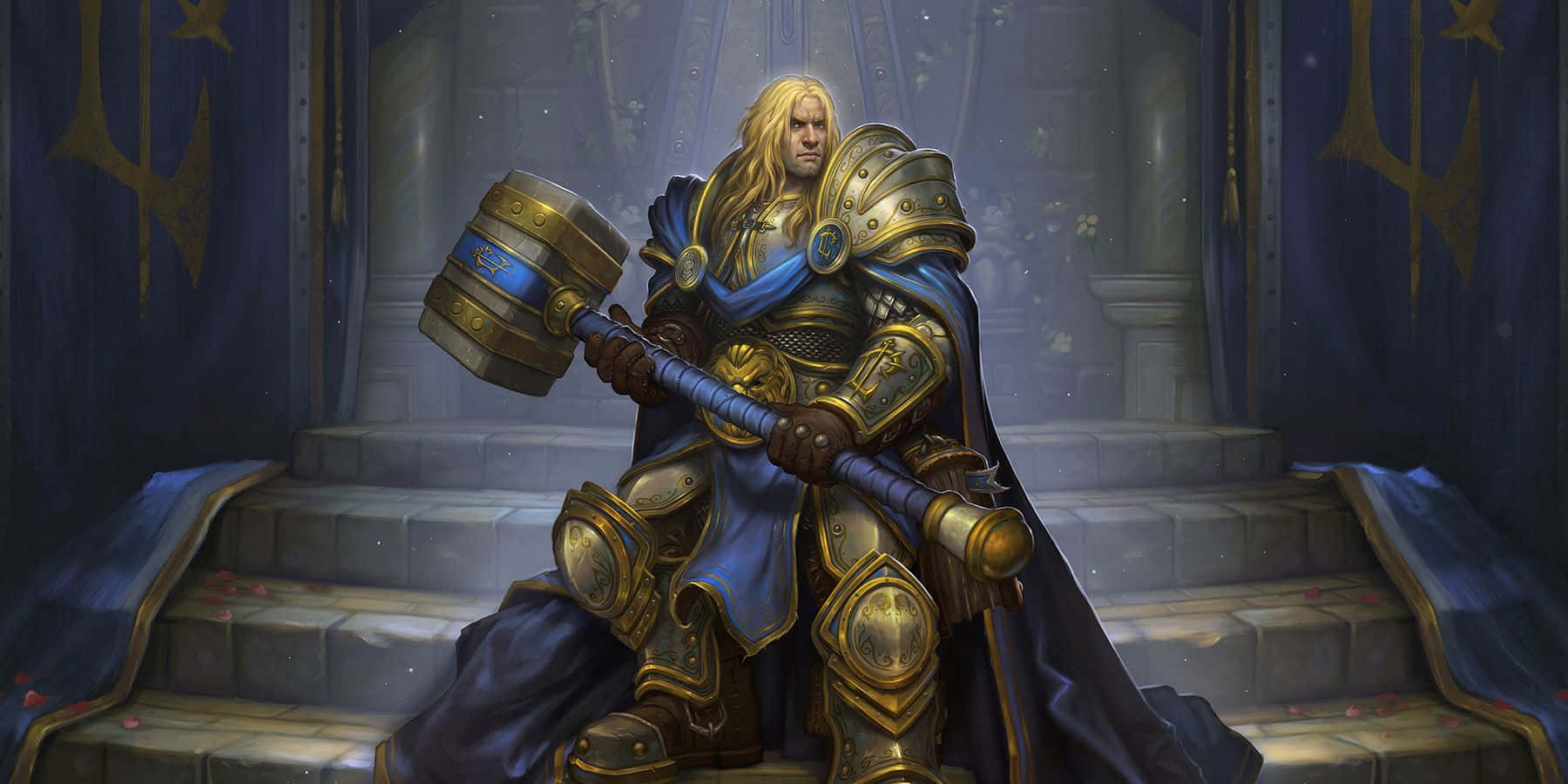 Uther Lichtbrenger Paladins Kunst Achtergrond