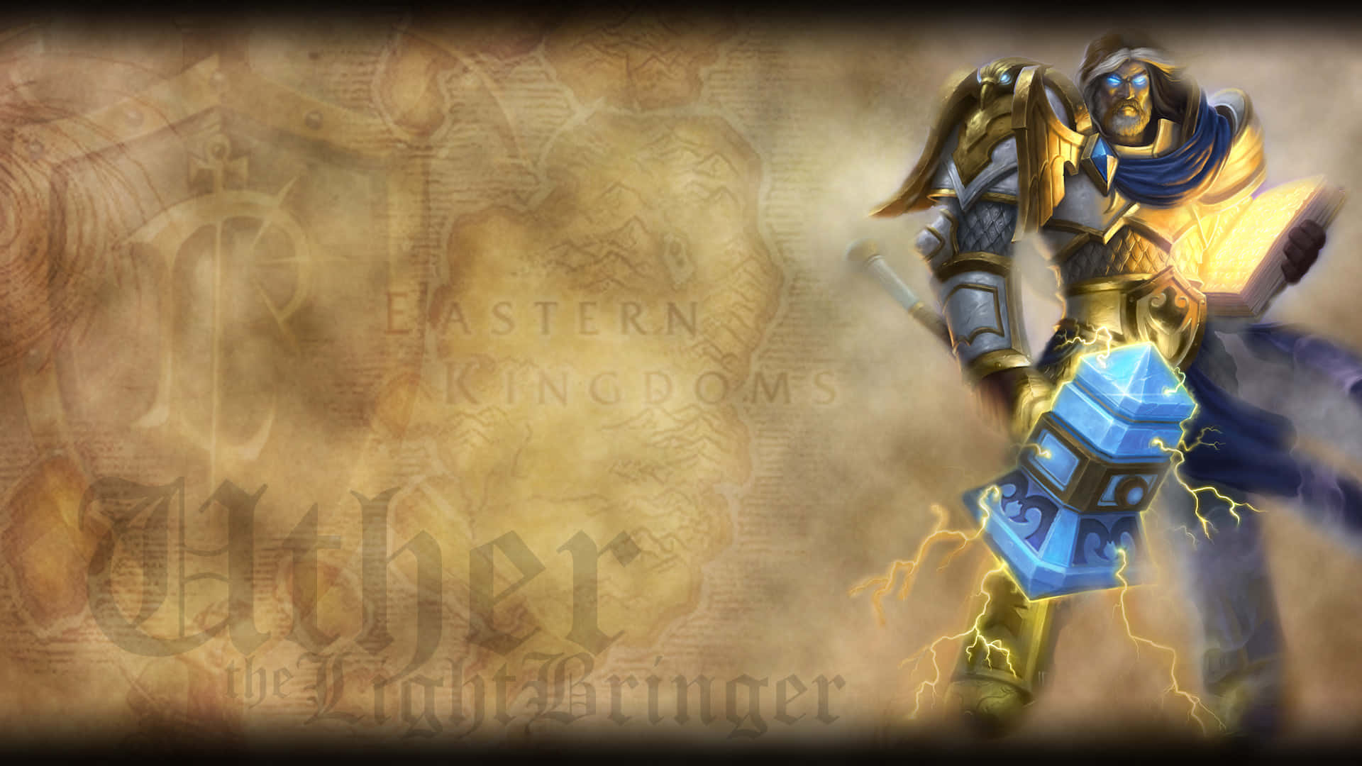 Uther De Lichtbrenger Warcraft Kunst Achtergrond