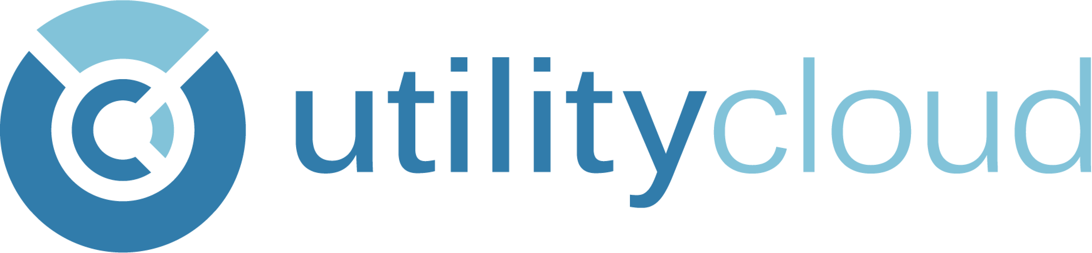 Utility Cloud Logo Blue PNG