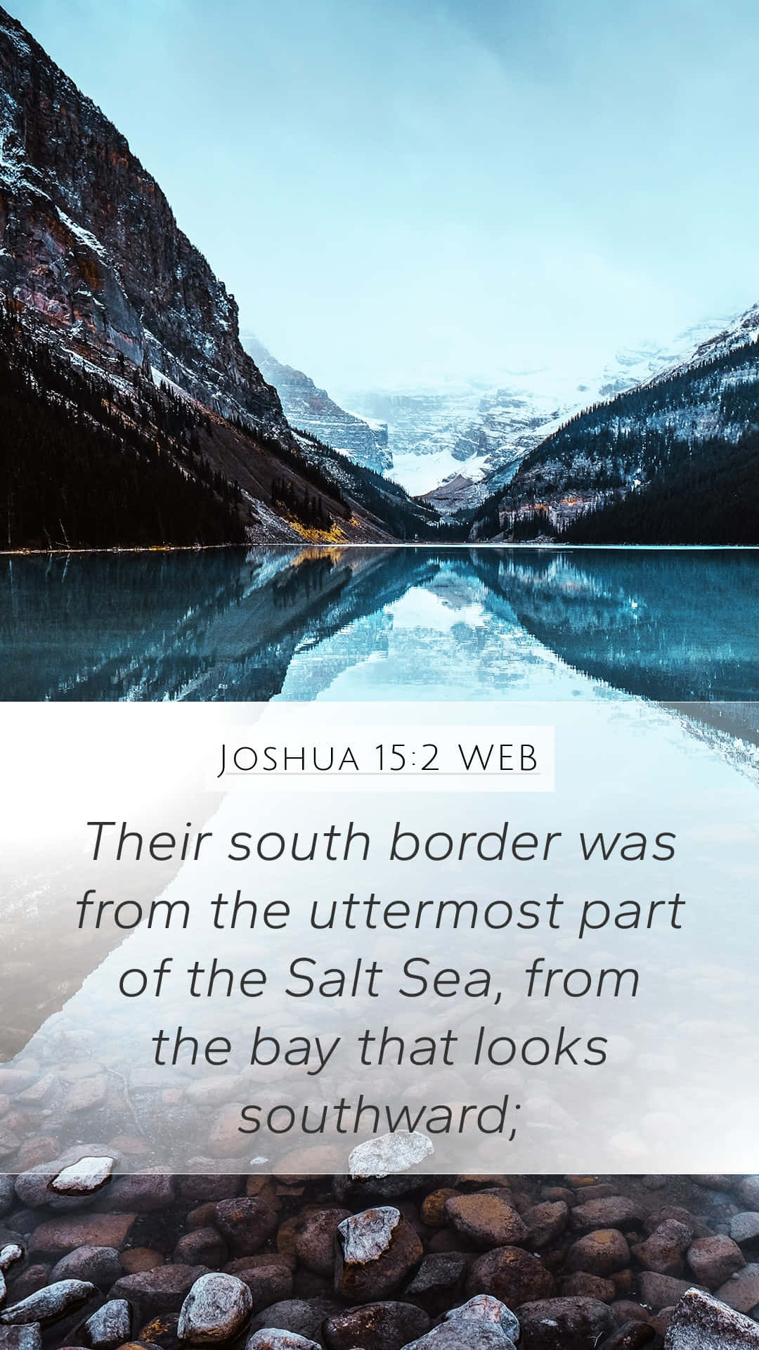 Uttermost Bible Quote Joshua 15:2 Web Wallpaper