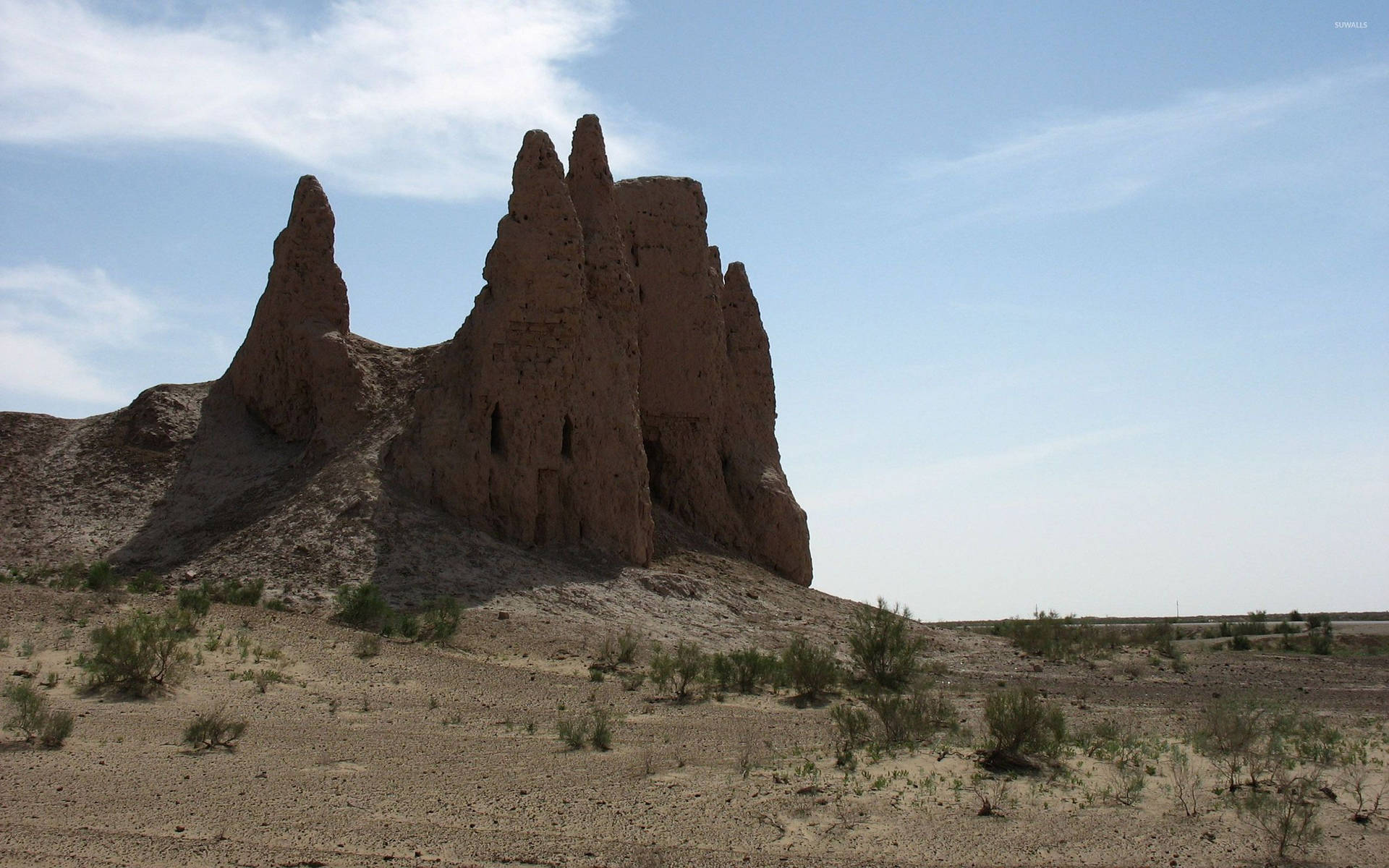 Sitioarqueológico De Ayaz Kala En Uzbekistán. Fondo de pantalla