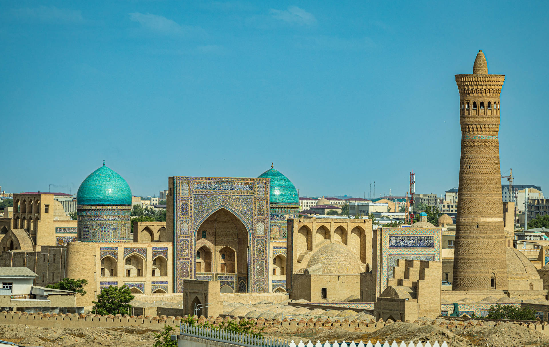 Uzbekistan Bukhara Antica Città Sfondo
