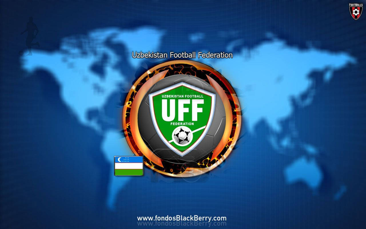 Uzbekistanfootball Federation Alternativ Logotyp. Wallpaper