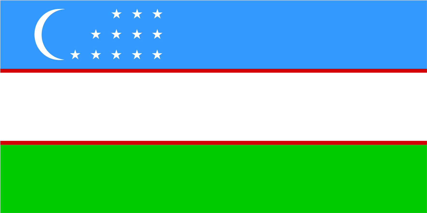 Uzbekistan National Flag PNG