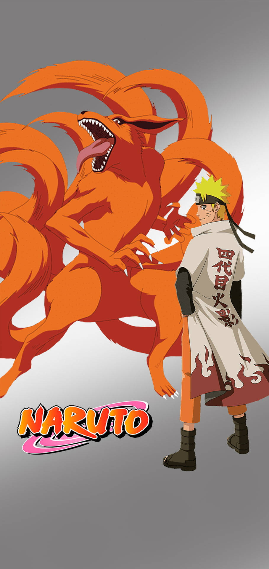Uzumaki And Naruto Kurama Poster Background