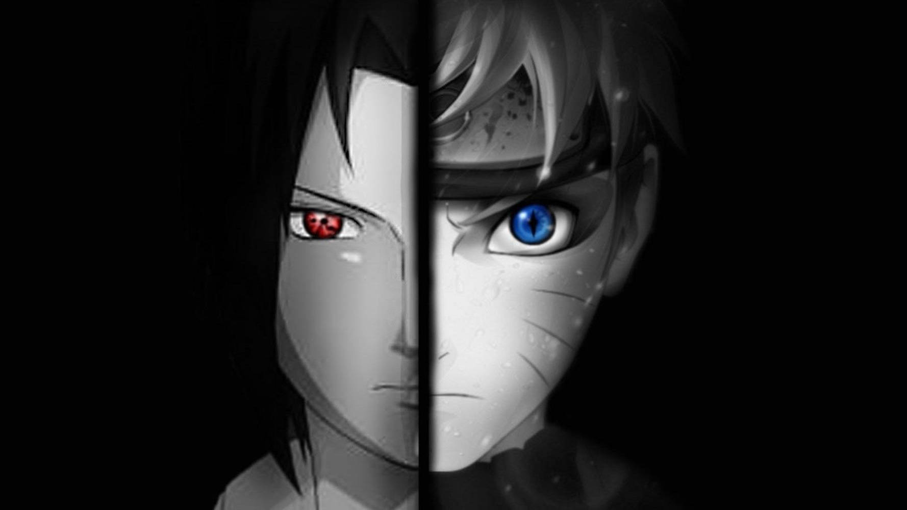 Uzumaki Naruto Black And Sasuke Uchiha Wallpaper