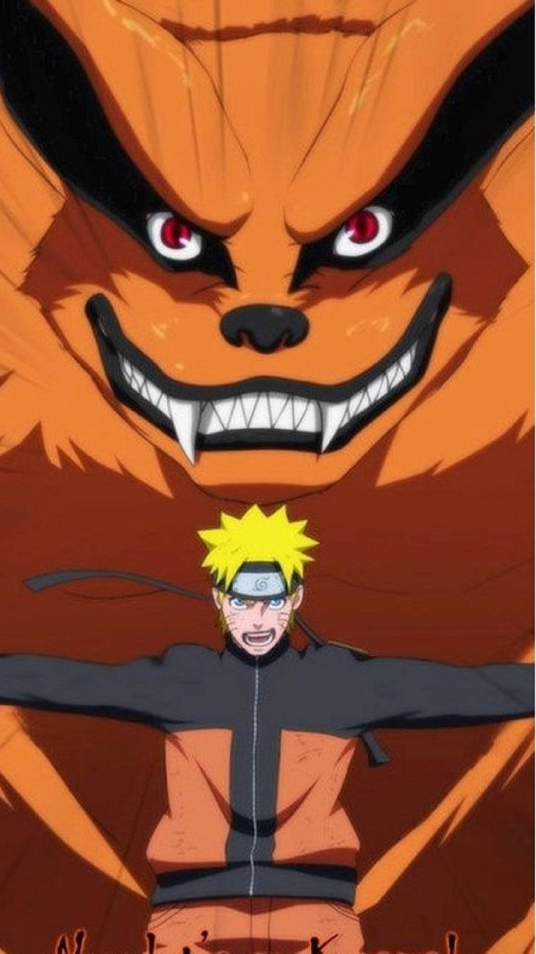Uzumaki Protecting Naruto Kurama Background